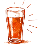 Full bar experience with cocktails, drinks icon